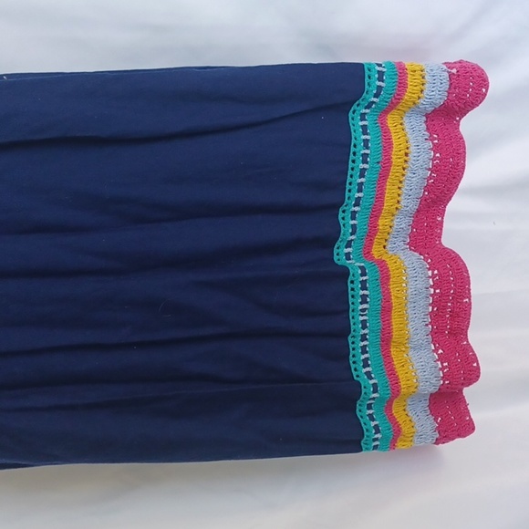 Akemi + Kin Anthropologie Swing Crochet Racerback Multicolor Midi Dress, sz S - Picture 5 of 7